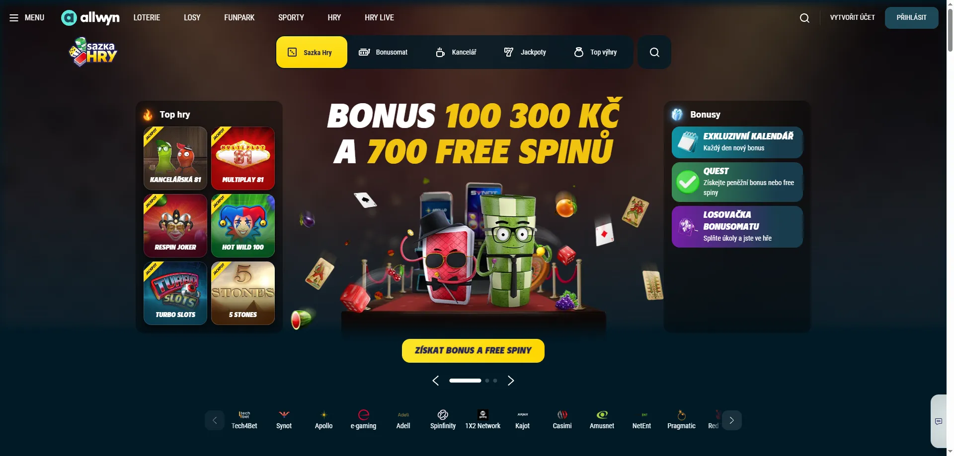 Sazka Hry Casino – přehled platformy a přihlášení k účtu